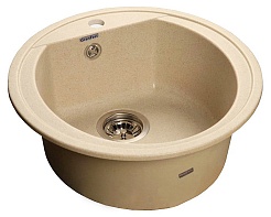 Granfest Мойка кухонная Rondo GF-R500 Бежевый – фотография-1